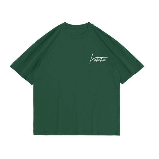 'INTV' Dark Green Pro Club Tee