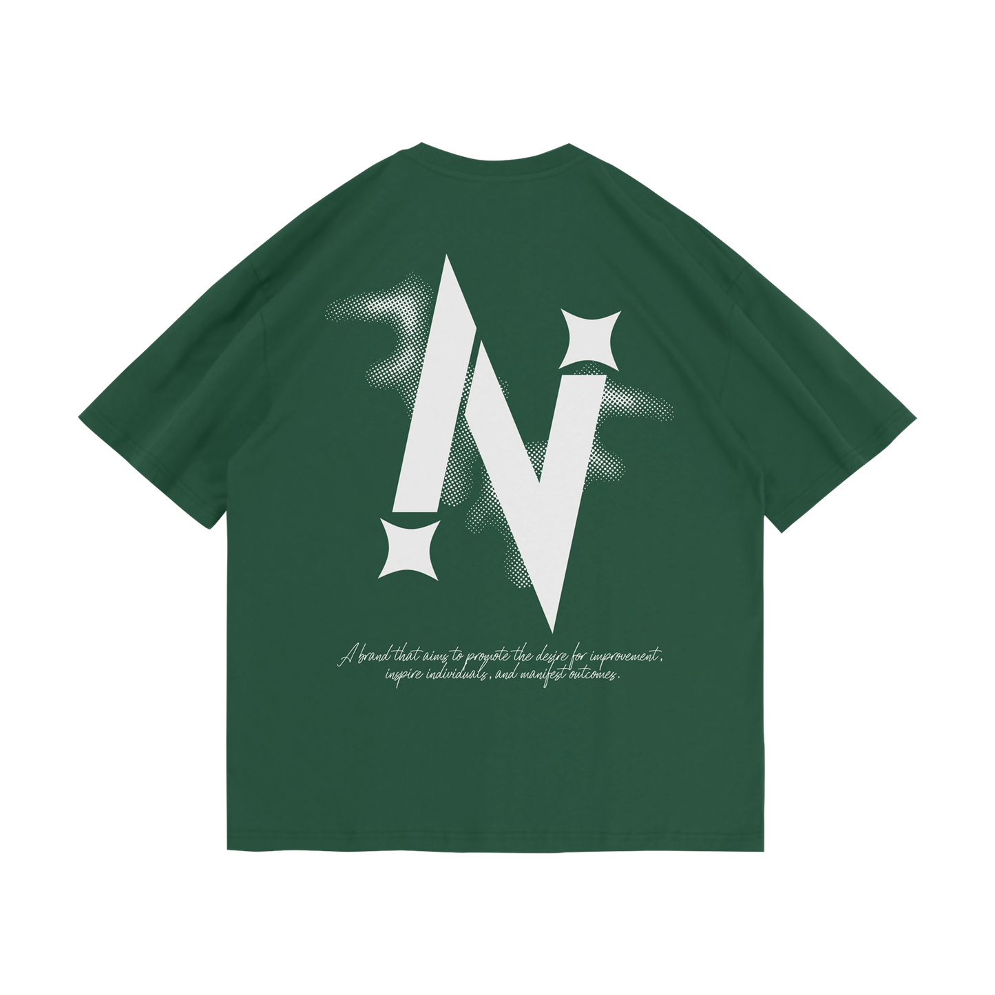 "INTV" Dark Green Pro Club Tee
