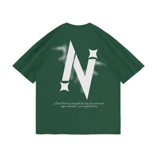 "INTV" Dark Green Pro Club Tee
