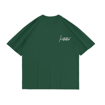 "INTV" Dark Green Pro Club Tee