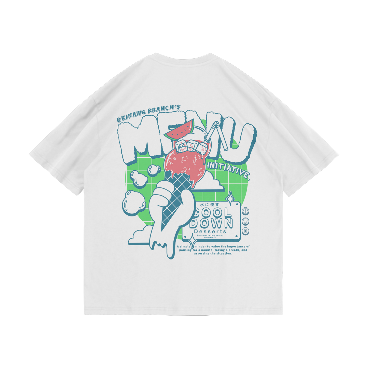 'MENU' Oversized Tee