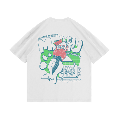 'MENU' Oversized Tee